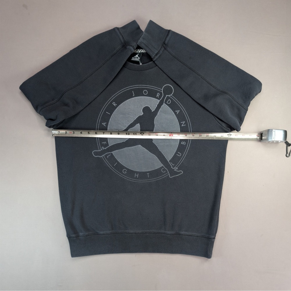 Jordan Flight Club Crewneck Sweatshirt XL Black Fleece Jumpman Graphic - Picture 8 of 13